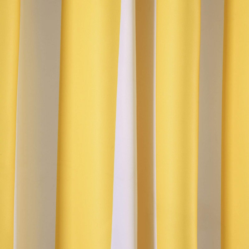 Lush Decor Wilbur Stripe Light Filtering Window Curtain Panel Pair, 84" x 52", Yellow - Image 3